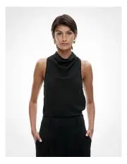 [Witchery] Draped Top in Black
