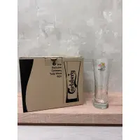 在飛比找蝦皮購物優惠-全新丹麥 Carlsberg 嘉士伯啤酒杯 水杯 玻璃杯 曲