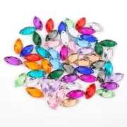 Horse Eye Acrylic Rhinestones - DIY Sew On Clothing Loose Rhinestones 100/200pcs