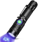 UV Flashlight Black Light USB Rechargeable 365nm Blacklight Mini, Woods lamp ...