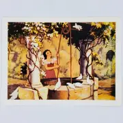 Snow White and the Seven Dwarfs Postcard Disney Vintage 1994 Princess Well Doves