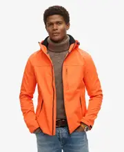 Hooded Soft Shell Trekker Jacket | Flame Orange