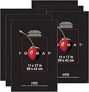 MCS Format Picture Frames, Gallery Wall Frames, Black, 11 x 17, 6-Pack