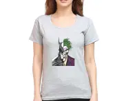 Batman Womens The Joker T-Shirt (Sports Grey) - BI52973