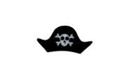 Embroidery patch sew badge iron on glue transfer pirate hat