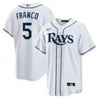 Men's Nike Wander Franco White Tampa Bay Rays Replica Player Jersey, Medium