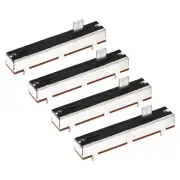 4Pcs Straight Single Linear Slide Potentiometer B100K 73mm(L) 45mm Travel