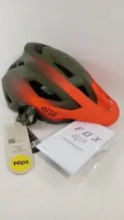 NWT Fox Racing Speedframe Pro Fade Helmet (Olive Green) Large HFB5