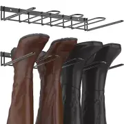 2pack Wall Mount Metal Boot Rack Wader Cowboy Boot Holder for Entryway Garage
