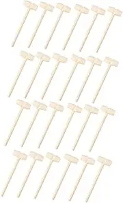 BESPORTBLE 30Pcs Mini Wooden Hammers Creative Beat for Hand Eye Coordination Parent Interaction for Pounding Fun Muscle Development