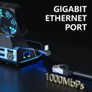 Docking Station 4K@60Hz Card Reader Multiport Adapter with Cooling Fan