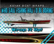 Abyss Red 14ft KAYAK VINYL WRAP KIT GRAPHIC DECAL/STICKER