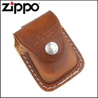在飛比找PChome24h購物優惠-【ZIPPO】金屬扣式~打火機皮套(棕色款)