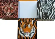 Aztec cigarette box 30s quality hinged push to open Animal design set of 3