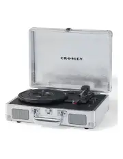 [Crosley] Cruiser Bluetooth Portable Turntable - Silver