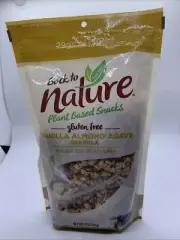 Back To Nature Vanilla Almond Agave Granola Plant Based Snacks Gluten Free 11 Oz