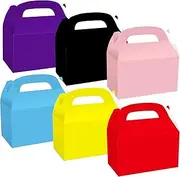 30Pcs Cardboard Lunch Takeaway Party Meal Boxes for Kids Party Food,Assorted Colours Birthday Wedding Carry Meal Food Cake Party Box Childrens Loot Bags for Party Treat Favour Gift Boxes Picnics