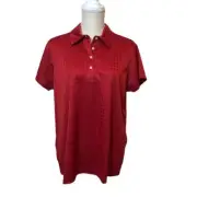 Adidas Climacool Coolmax Women’s Short Sleeve Collared Shirt Size XL