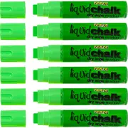 Texta Liquid Chalk Marker Jumbo Dry Wipe 15mm (Green) [Pack 6]