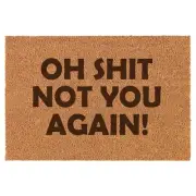 Coir Door Mat Entry Doormat Funny Oh Sht Not You Again
