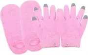 Moisturizing Gloves Socks Pair Soft Touchscreen Gloves for Women's Hand and Foot Hydration