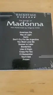 BACKSTAGE KARAOKE CDG #6517 MADONNA Brand New, Sealed!