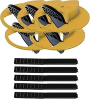 Mouse/Rat Trap | Up to 6 Pack - Flip N Slide Bucket Lid, Multi-Catch, Reusable, and Humane Solution for 5 Gallon Buckets, No See Kill, Auto-Reset, Trap Door Style with Ladder Access (5X_Yellow)