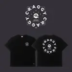 CRAGGY® - R.DIVISION 落肩 中厚磅 TSHIRT 寬鬆 短袖T OVERSIZE 手繪 賽車 黑色