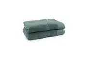 2pc Onkaparinga 90x167cm Cotton Avalon Premium Bath Sheets Set 550GSM Fir Green