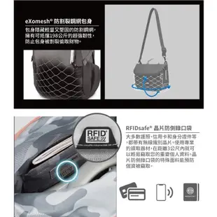 【澳洲 Pacsafe】送》防盜斜背包 5L Go Anti Theft RFID 側背包 防偷護照包_35140340