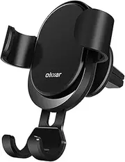 Olixar Gravity Car Phone Holder - Car Air Vent Phone Holder - Olixar Invent Gravity Auto-Grip - Universal Fit for All iPhone and Samsung Devices and More - Black