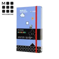 在飛比找博客來優惠-MOLESKINE 超級瑪利歐限定版筆記本(L型) -藍天