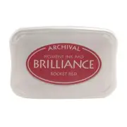 Tsukineko Archival Brilliance Ink Pad - Pigment Rocket Red