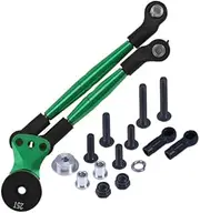 Tamiya Lunch Box Upgrade Parts Aluminium Hi-Torque Servo Saver 25T with Aluminium Tie Rod - 1 Set Green