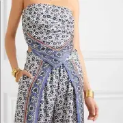 Chloe Bandana Paisley 100% silk patterned top and pants set size 36 small