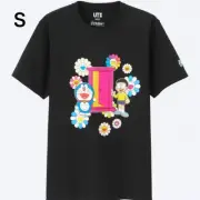 NWT Uniqlo T-Shirt Men's S(US XS) Doraemon x Takashi Murakami Black 2017