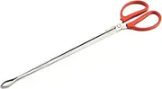 Seafood Clip Portable Multi-Function Clip Scissor Tongs Fire Tongs Trash Clip Household Lightweight for Fire Pit Grilling Campfire Camping, 24in Bent Head