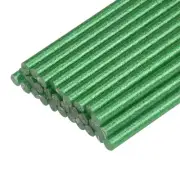 Mini Hot Glue Gun Sticks 4-inch x 0.27-inch for Glue Gun, Glitter Green 30pcs