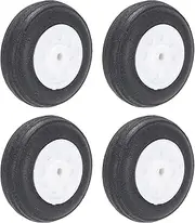 sourcing map RC Airplane Wheels 0.98" OD RC Airplane,Aircraft PU Sponge Wheels,Tire Tail Wheel RC Aircraft Foam Wheel Replacement for DIY RC Model Plane Aircraft Pack of 4