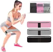 Resistance Bands for Legs and Butt,Exercise Bands Set Booty Bands Hip Bands Wide Workout Bands Sports Fitness Bands Resistance Loops Band Anti Slip Elastic
