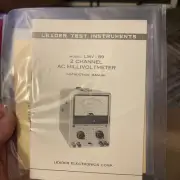 Leader, Electronics Corp. Model LMV–89 Channel Ac Multi Volt Meter Inst Manual￼