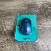 Logitech M185 Optical Mouse Blue Wireless Programmable 3-Buttons Scroll Wheel