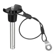 304 Stainless Steel Push-Button Locking Pin with 24.5cm Rope (8mm-41mm)
