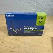 Linksys WMP54G Wireless-G PCI Adapter WMP54GS New Sealed