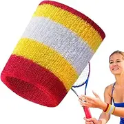 Tennis Wristbands | Sweat Breathable Bands for Men Women - Moisture Wicking Arm Wristbands for Gymnastics, Badminton, Football, Working Out