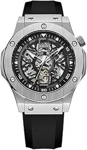 [BRTOVLLE] LIGE8999 Fully Automatic Mechanical Men's Watch Hollow Watch Classic Fashion Innovation Student Glow Waterproof Watch