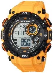 Armitron Sport Men's Digital Chronograph Resin Strap Watch 40/8397 Yellow