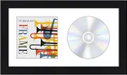Americanflat 6.5x12 CD Frame Display Case with Shatter-Resistant Glass - Album Cover Art and CD Display Frame with Engineered Wood Molding - Brooklyn Portrait Collection - Tabletop and Wall - Black
