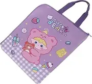 AUTSUPPL Cartoon File Storage Pouch Zipper Bag Organizer for School and Office Lightweight Design for Document Organization and Travel