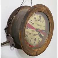 在飛比找蝦皮購物優惠-《舊好看》早期 老船鐘 發條鐘 機械鐘 老時鐘 船鐘